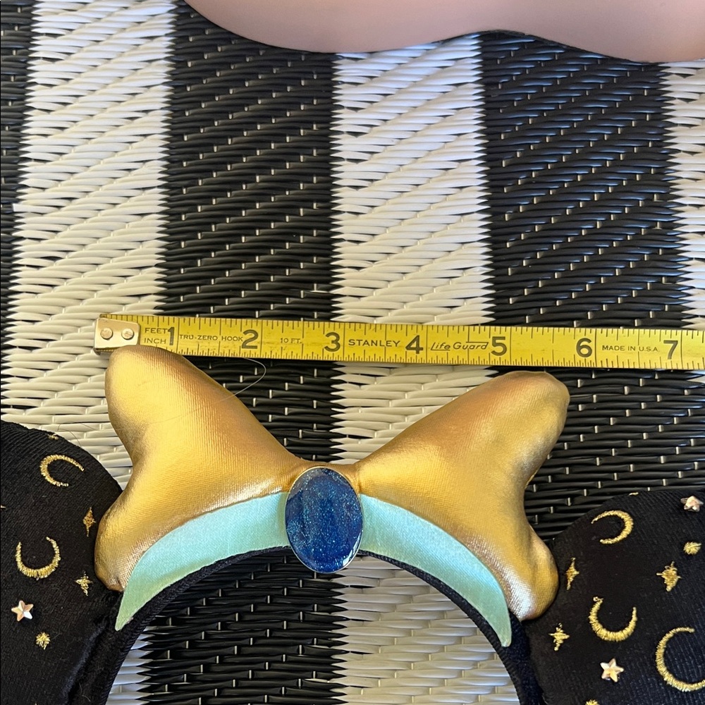 Celestial Black and Gold Mouse Ears Headband - Picture 5 of 9